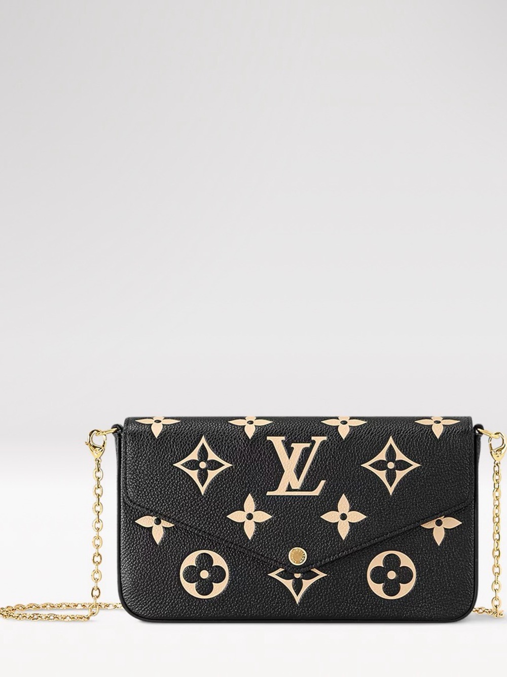 Louis Vuitton Black/Beige Felice including inserts, box, dust bag